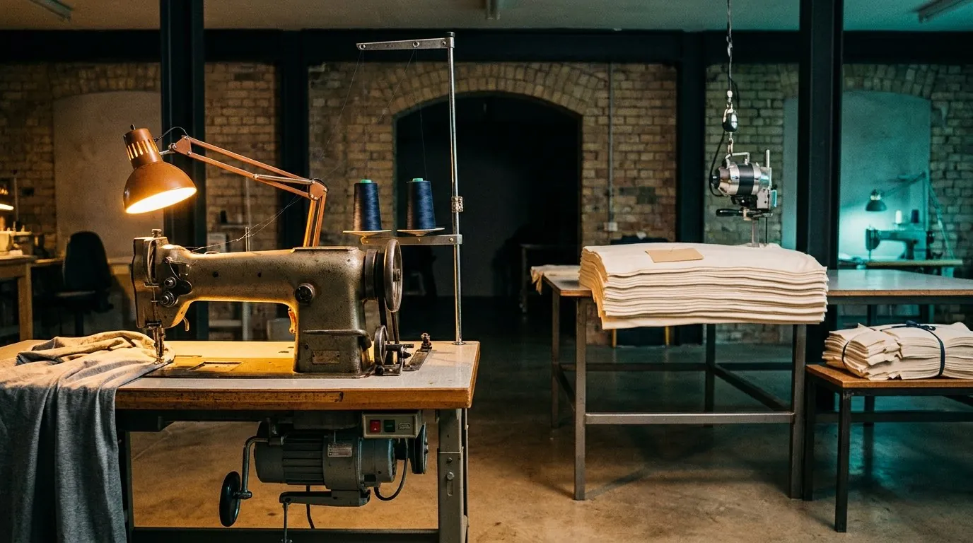 Cutting and sewing stations