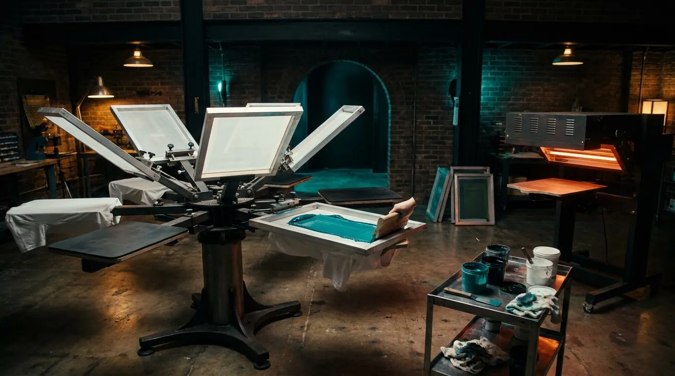 Screen printing press